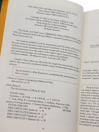 Selected Letters 1977-1979