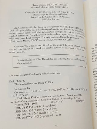 Selected Letters 1972-1973