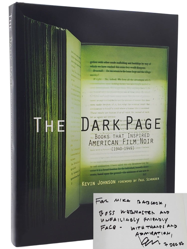 #10216 The Dark Page. Kevin Johnson.