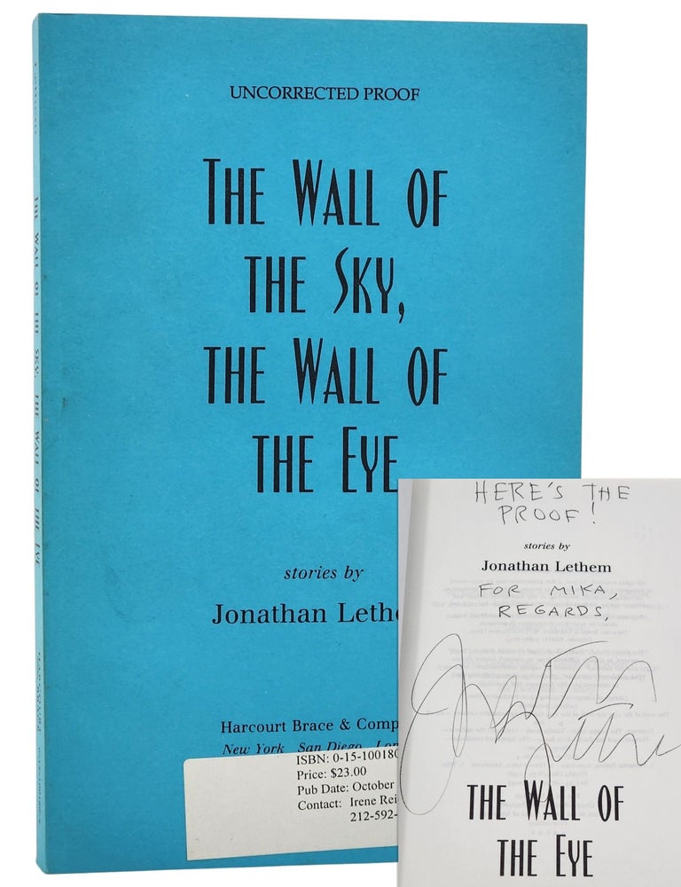 #10257 Wall of the Sky Wall of the Eye. Jonathan Lethem.