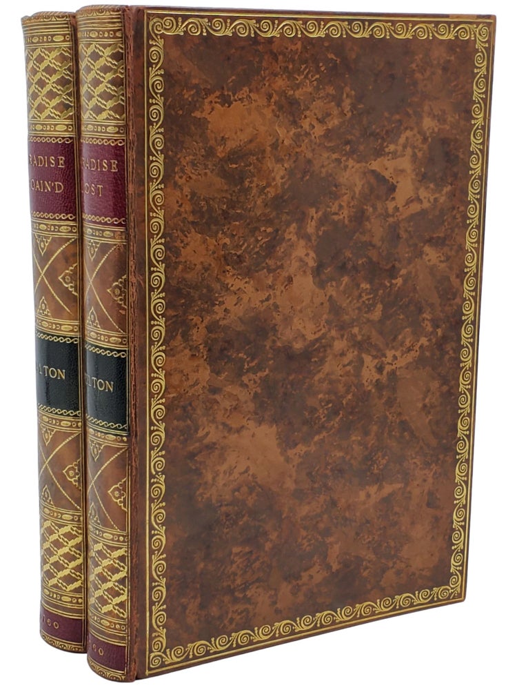 #10295 Paradise Lost and Paradise Regain'd (Two Volumes). John Milton.