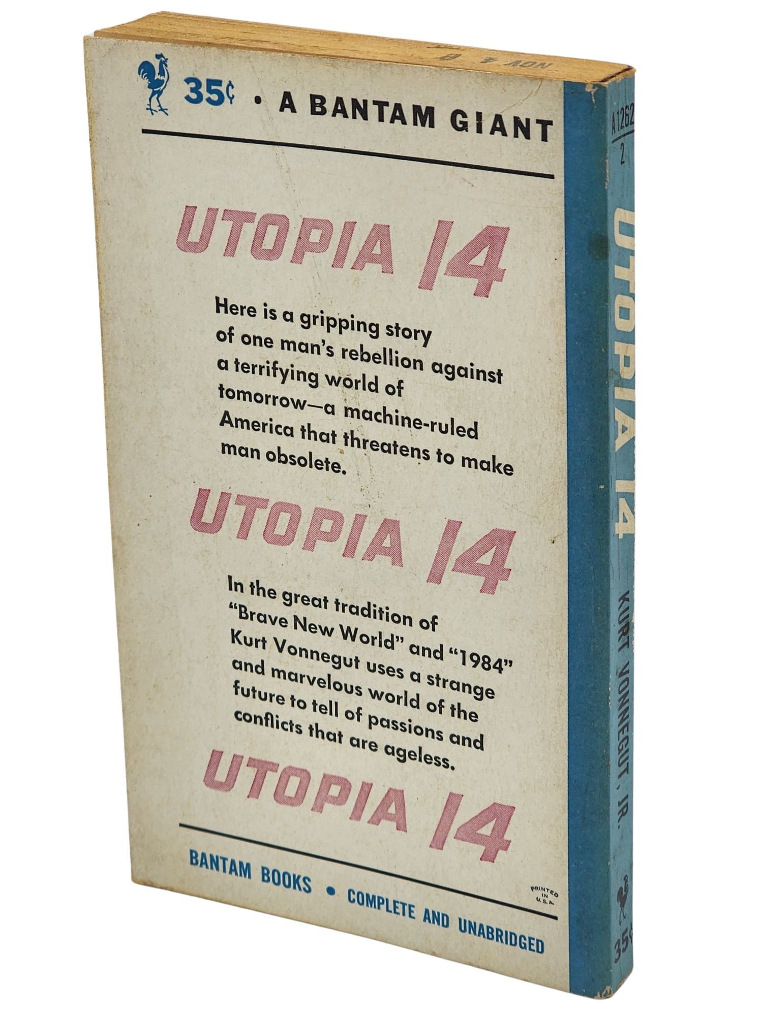 Utopia 14 | Kurt Vonnegut | First Paperback Edition, First Printing