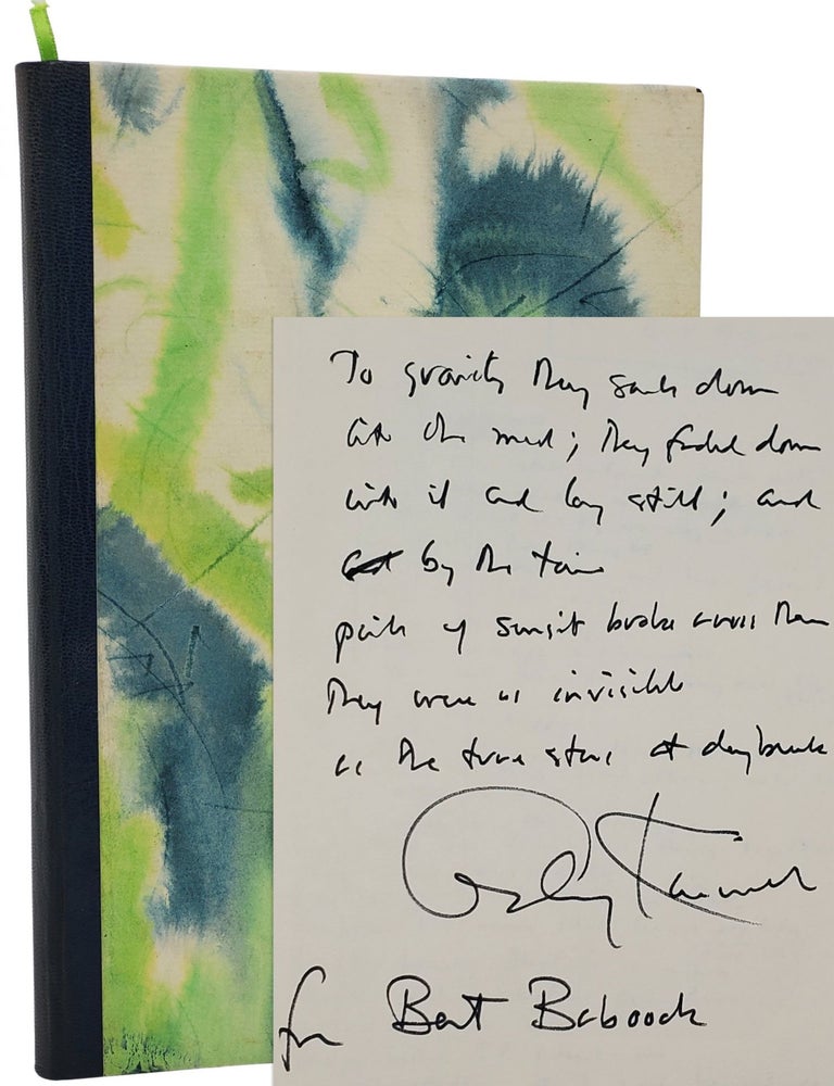 #10475 Writing journal with 5 autographed "Fair Copies" of poems in each author's hand. Raymond Carver, Tess Gallagher, William Heyen, William Kinnell, Maxine Kumin.