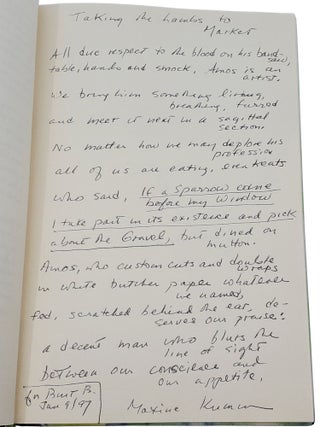 Writing journal with 5 autographed "Fair Copies" of poems in each author's hand
