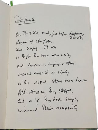 Writing journal with 5 autographed "Fair Copies" of poems in each author's hand