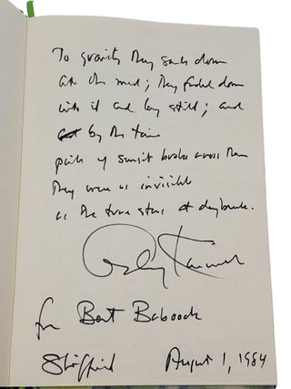 Writing journal with 5 autographed "Fair Copies" of poems in each author's hand
