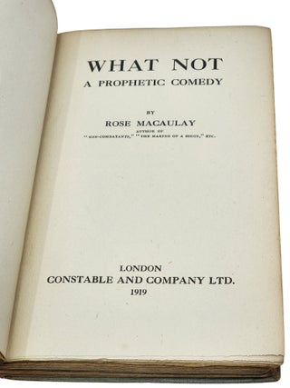 What Not: A Prophetic Comedy