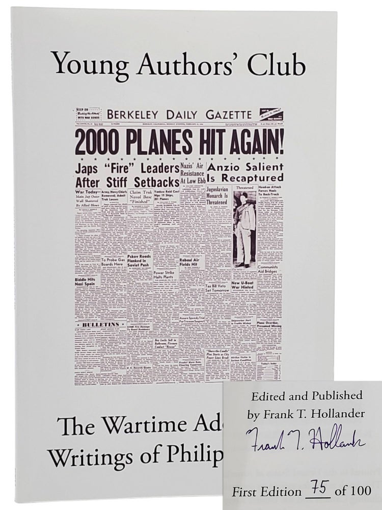 #10616 Young Authors' Club. Philip K. Dick, Frank T. Hollander.