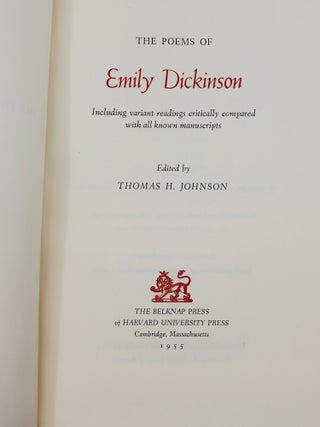 The Poems of Emily Dickinson (Three Volumes)