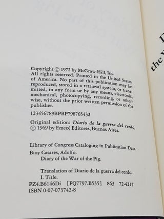 Diary of the War of the Pig