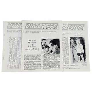 PKDS: The Philip K. Dick Society Newsletter - Complete set of the first 20 issues published (1983-1989)