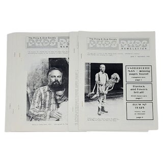 PKDS: The Philip K. Dick Society Newsletter - Complete set of the first 20 issues published (1983-1989)