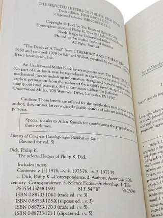 Selected Letters 1977-1979