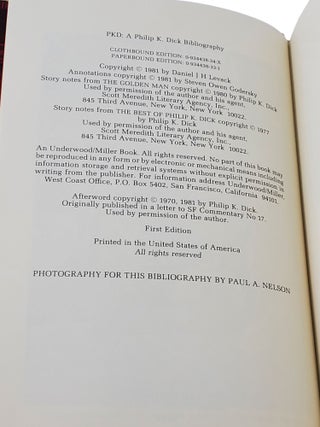 PKD: A Philip K. Dick Bibliography
