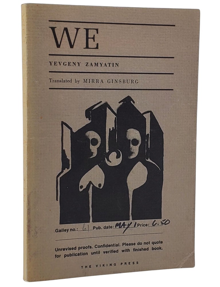 #11109 We. Yevgeny Zamyatin, Eugene Zamiatin.