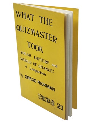 PKDS: The Philip K. Dick Society Newsletter #21: What the Quizmaster Took