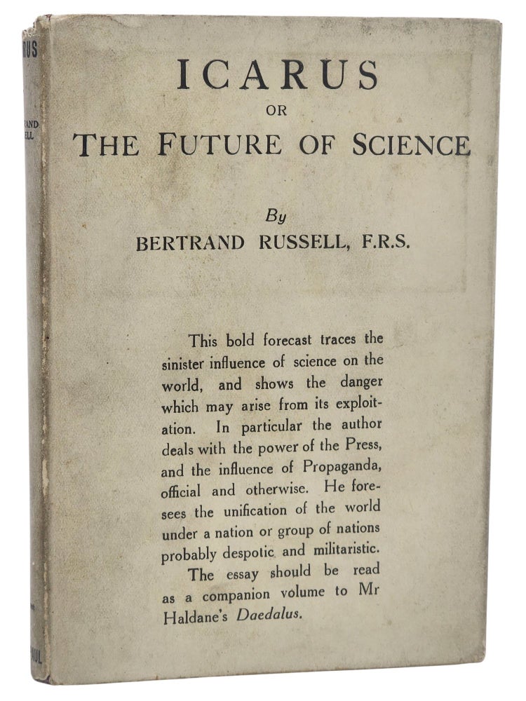 #11197 Icarus; or the Future of Science. Bertrand Russell.