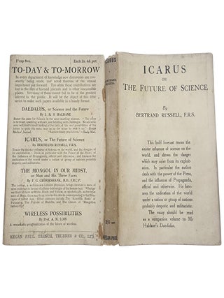 Icarus; or the Future of Science