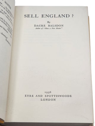Sell England?