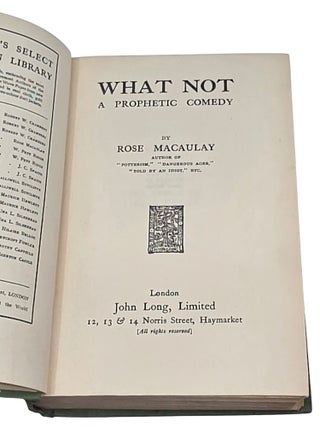 What Not: A Prophetic Comedy