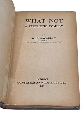 What Not: A Prophetic Comedy