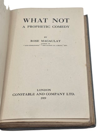 What Not: A Prophetic Comedy