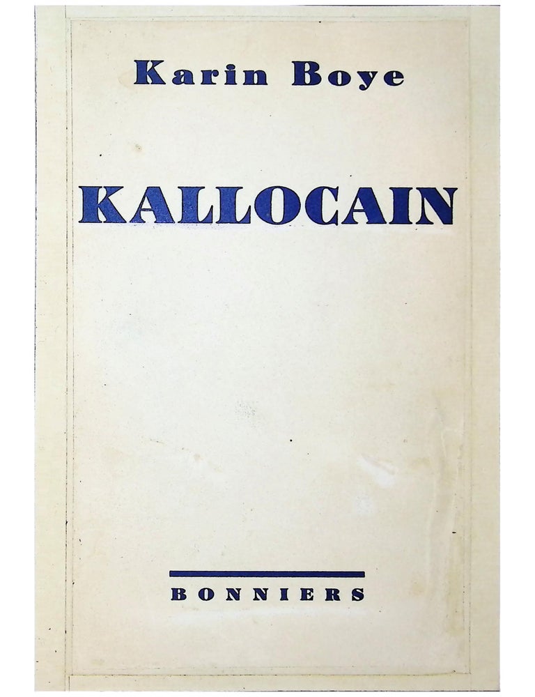 #11448 Kallocain. Karin Boye.